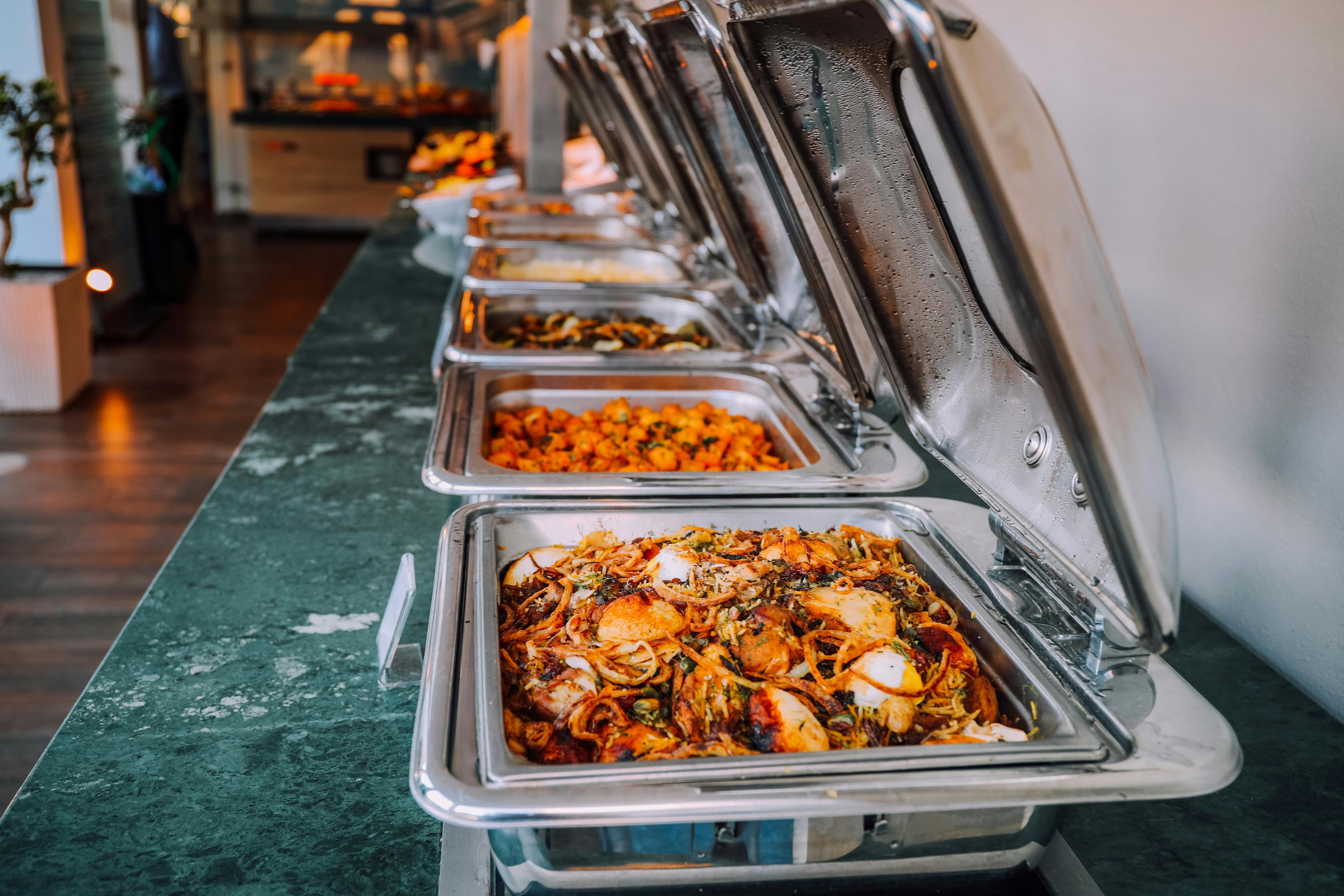 Catering setup for events
